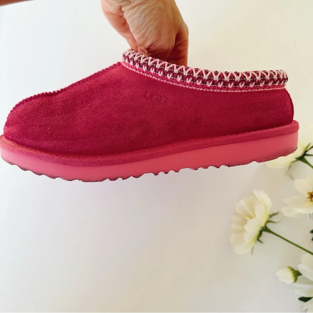 UGG Tasman II Suede Slippers Pink Bloom